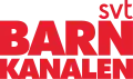 Stacked version of SVT Barnkanalen's fourth logo with a modified SVT trademark from 2016.