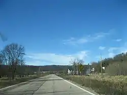 Entering Barnum from the south on WIS 131