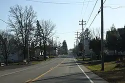 Looking south in downtown Batavia along WIS 28