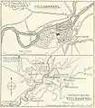 A map of the area around Villersexel at the time of the battle