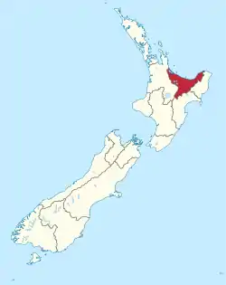 Bay of Plenty Region in New Zealand