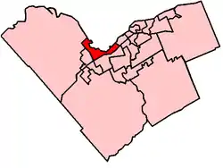 Location within Ottawa