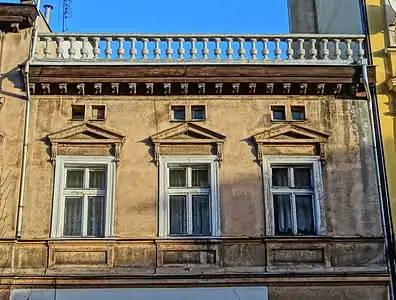 Detail of the balustrade