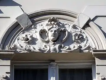 Detail of a pediment