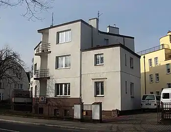 General view with Kopernika Street Nr.9 (center), 7a (right) and 16 (left)