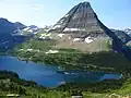 Bearhat Mountain rises over Hidden Lake