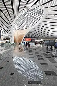 Beijing Daxing Airport's interior