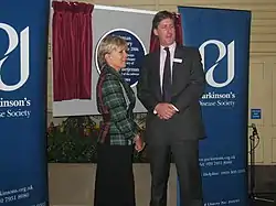 Candida Lycett Green (left) unveiling a plaque commemorating her father, John Betjeman, at Marylebone Station in 2006