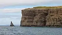 Bell Island's typical steep cliffs