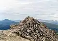 The shattered quartzite summit of Ben More Assynt.