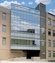 Benaroya Research Institute's glass fronted building at Virginia Mason