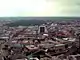 Colour photograph of the city skyline of Berlin in 2003