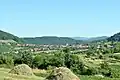 A view of the Bigăr village from a hill