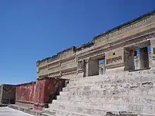 View of the Palace at the Mitla archaeological site