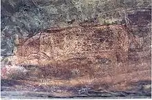 Image 31Rock Shelters of Bhimbetka, rock painting, Stone Age, India (from History of painting)