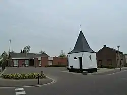 Street view with water well