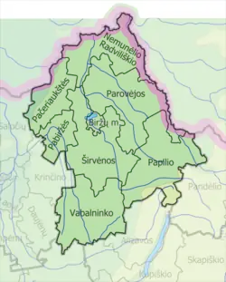 Location of Biržai