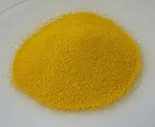 A fine yellow powder