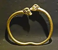 Jewelry worn by the princess in the sarcophagus.