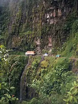 Yungas Road in Bolivia