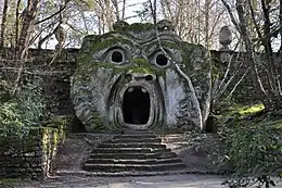 Orcus mouth in the Gardens of Bomarzo, c.1560