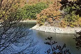 Bor lake in autumn.