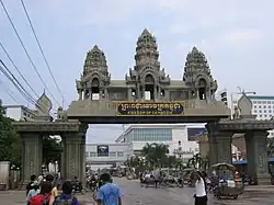 The Thai Cambodian border crossing at Poipet