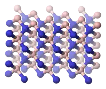 Cubic form (c-BN)sphalerite structure analogous to diamond