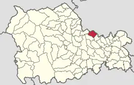 Location in Neamț County