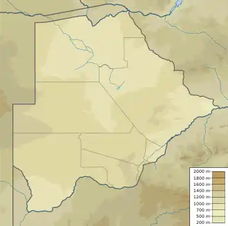 2017 Botswana earthquake is located in Botswana