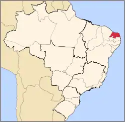 Location of Galinhos