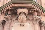 British Linen Company carving in Govan.