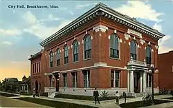 Postcard Brookhaven City Hall, early 20th century.