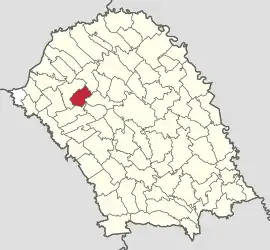 Location in Botoșani County