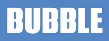 The official Bubble Comics logo