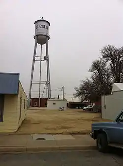 Water tower in Bucklin (2011)