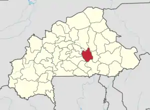 Location in Burkina Faso