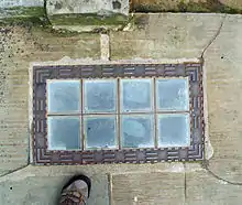 A pavement light outside Burlington House in London, England