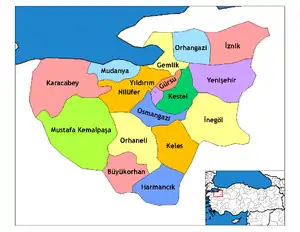 Districts of Bursa