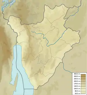 Location of Ruvubu National Park