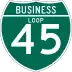 Business Interstate 45 marker