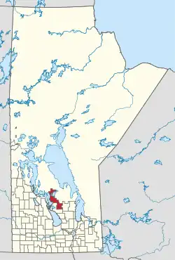 Location in Manitoba