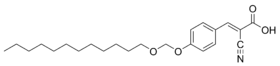 This amphiphilic molecule has several polar groups (hydrophilic, water-loving) on the right side and a long nonpolar chain (lipophilic, fat-loving) at the left side.  This gives it surfactant properties