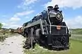 CN 6077 'Mountain Class' 4-8-2, preserved at the Northern Ontario Railroad Museum and Heritage Park, Capreol.