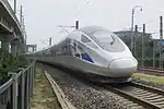 CRH-0207 testing in the National Railway Test Center, Beijing