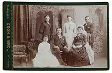 A wedding party from the 1870s or 1880s