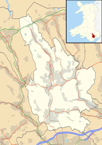 Machen is located in Caerphilly