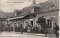 Old postcard of a Brutelles café