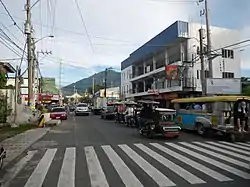 Downtown area of Calauan