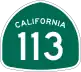 State Route 113 marker